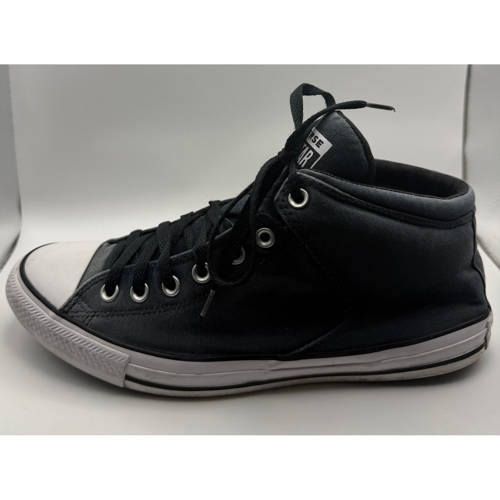 Converse Chuck Taylor All Star Mid Mens 11 Charcoal Good Faded Canvas Sneakers